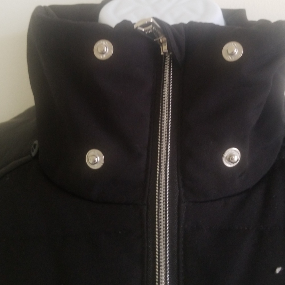 Black Rivet Coat - Picture 3 of 6